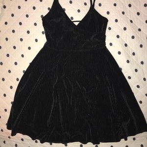 Satin Black Dress